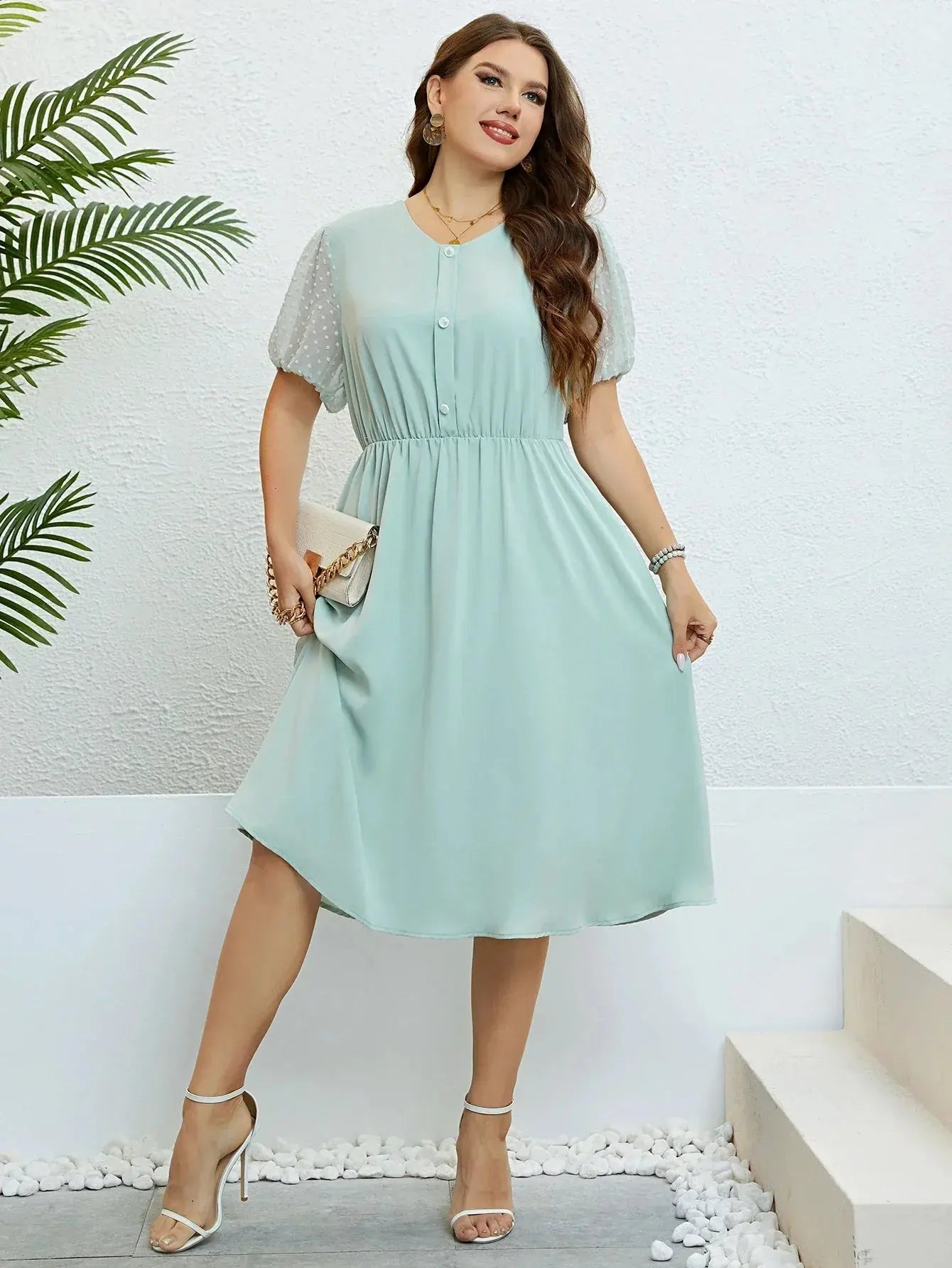 Vestido Plus Size Festa Dia - Loja Mireva