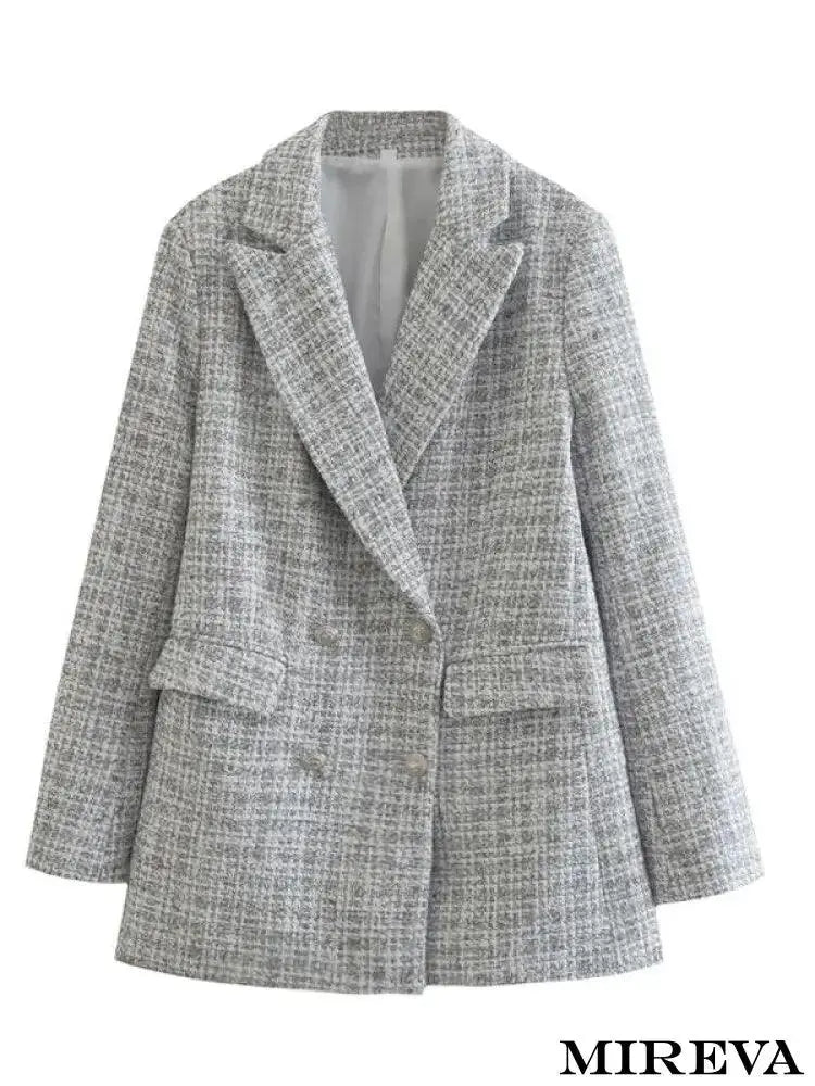 Blazer Lisa Cinza Claro / Pp