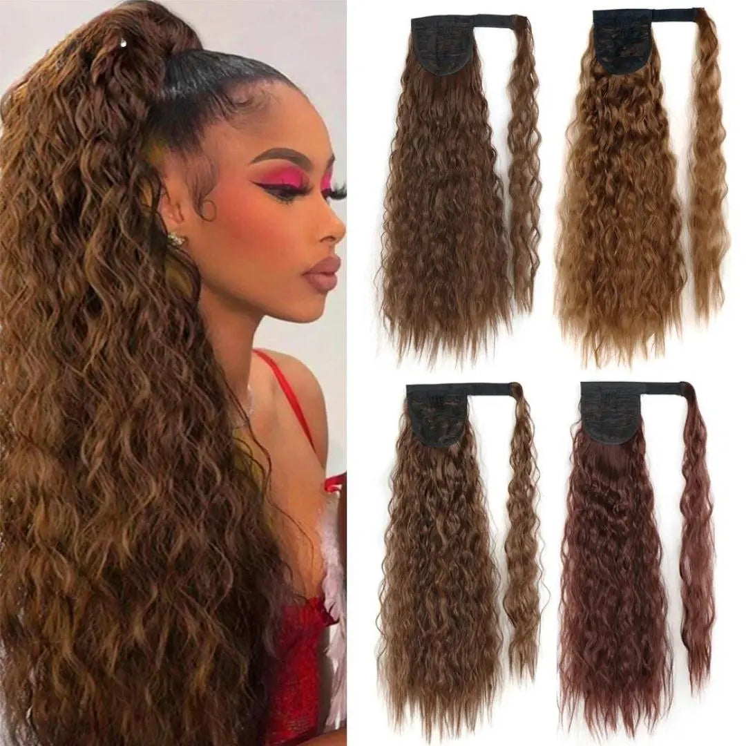 Aplique de Cabelo Orgânico Cacheado - Loja Mireva