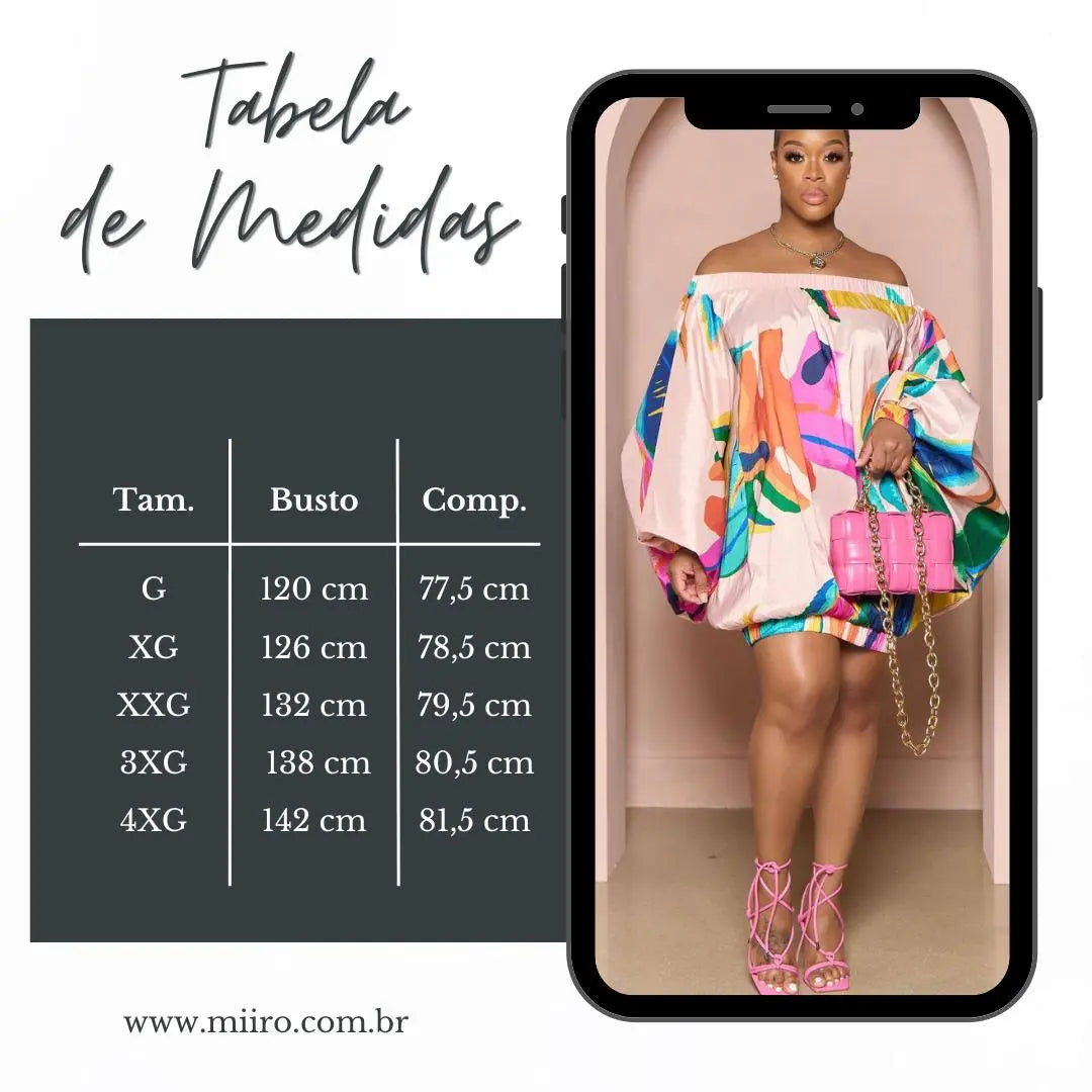 Vestido Plus Size Yaya Ombro a Ombro - Loja Mireva