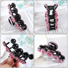 Women Big Rhinestone Hair Claws Crab Hairpins Crystal Hair Clips Barrettes Ponytail Girls Hair Accessories Ornaments Hairgrip - Loja Mireva