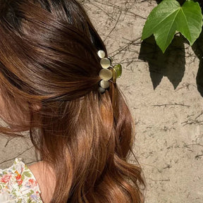 Prendedor de Cabelo Dourado - Loja Mireva
