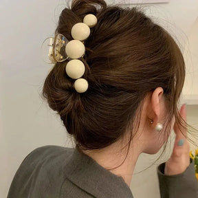 Colorful Gradient Ball Bead Hair Claws Acetate Hairpin for Women Hair Accessories Summer Jewelry 2022 Make Up Vintage Hair Clip - Loja Mireva