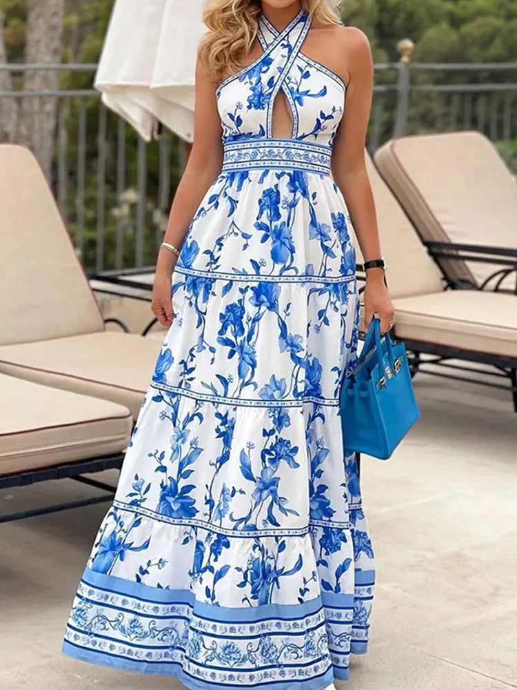 Vestido Longo Ocean - Loja Mireva