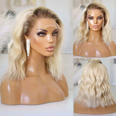 Lace Front Cabelo Médio Loiro - Loja Mireva
