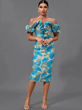 Vestido Midi Noite Wilma - Loja Mireva