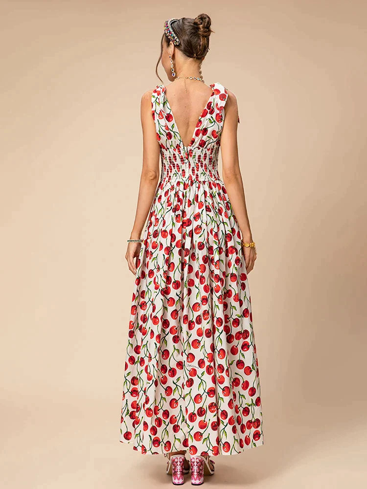 Vestido Longo Doce Cerejeira - Loja Mireva
