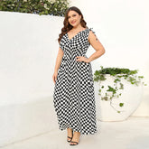 Vestido Plus Size Xadrez - Loja Mireva