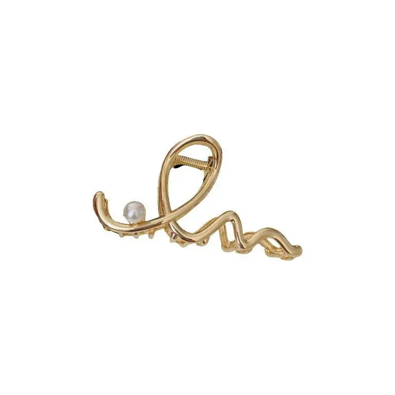 Metal Geometric Hair Claw Crab Hairpins Fashion Cross Hair Clips Barrettes Women Girls Korean Ponytail Clip Hair Accessories - Loja Mireva