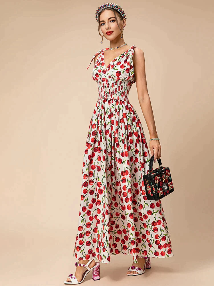 Vestido Longo Doce Cerejeira - Loja Mireva