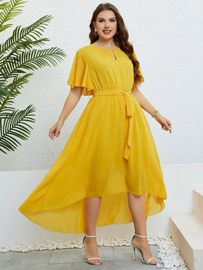 Vestido Plus Size Longuete Amarelo - Loja Mireva