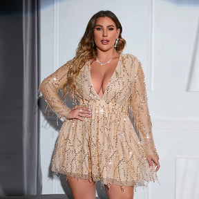Vestido Plus Size Festa Bordado - Loja Mireva