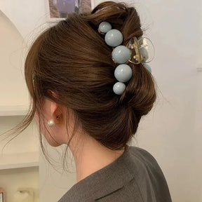 Colorful Gradient Ball Bead Hair Claws Acetate Hairpin for Women Hair Accessories Summer Jewelry 2022 Make Up Vintage Hair Clip - Loja Mireva