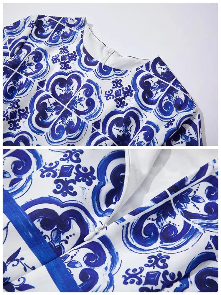Vestido Estampado Louça Portuguesa - Loja Mireva