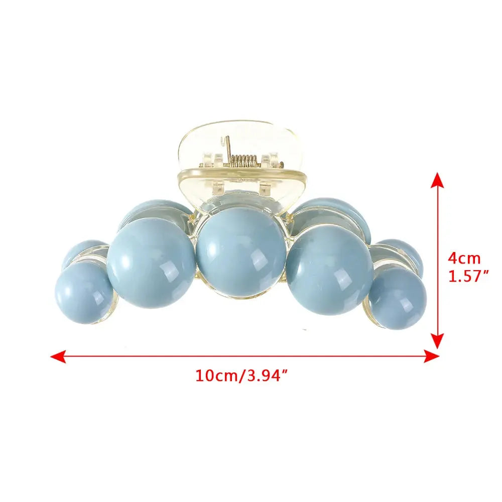 Colorful Gradient Ball Bead Hair Claws Acetate Hairpin for Women Hair Accessories Summer Jewelry 2022 Make Up Vintage Hair Clip - Loja Mireva