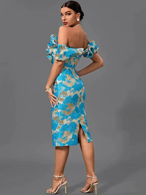 Vestido Midi Noite Wilma - Loja Mireva
