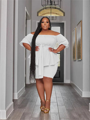 Conjunto Feminino Blusa e Bermuda Plus Size - Loja Mireva