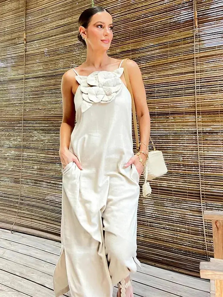 2024 New Elegant Cotton Linen Dresses Women Sleeveless Solid Color Split Fashion Vintage Loose Dress Vestidos Lady Outwear - Loja Mireva