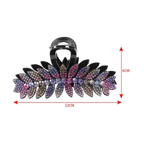 Women Luxury Rhinestone Hair Claws Crab Hairpins Ladies Large Size Ponytail Hair Clips Fashion Hair Accessories free shipping - Loja Mireva