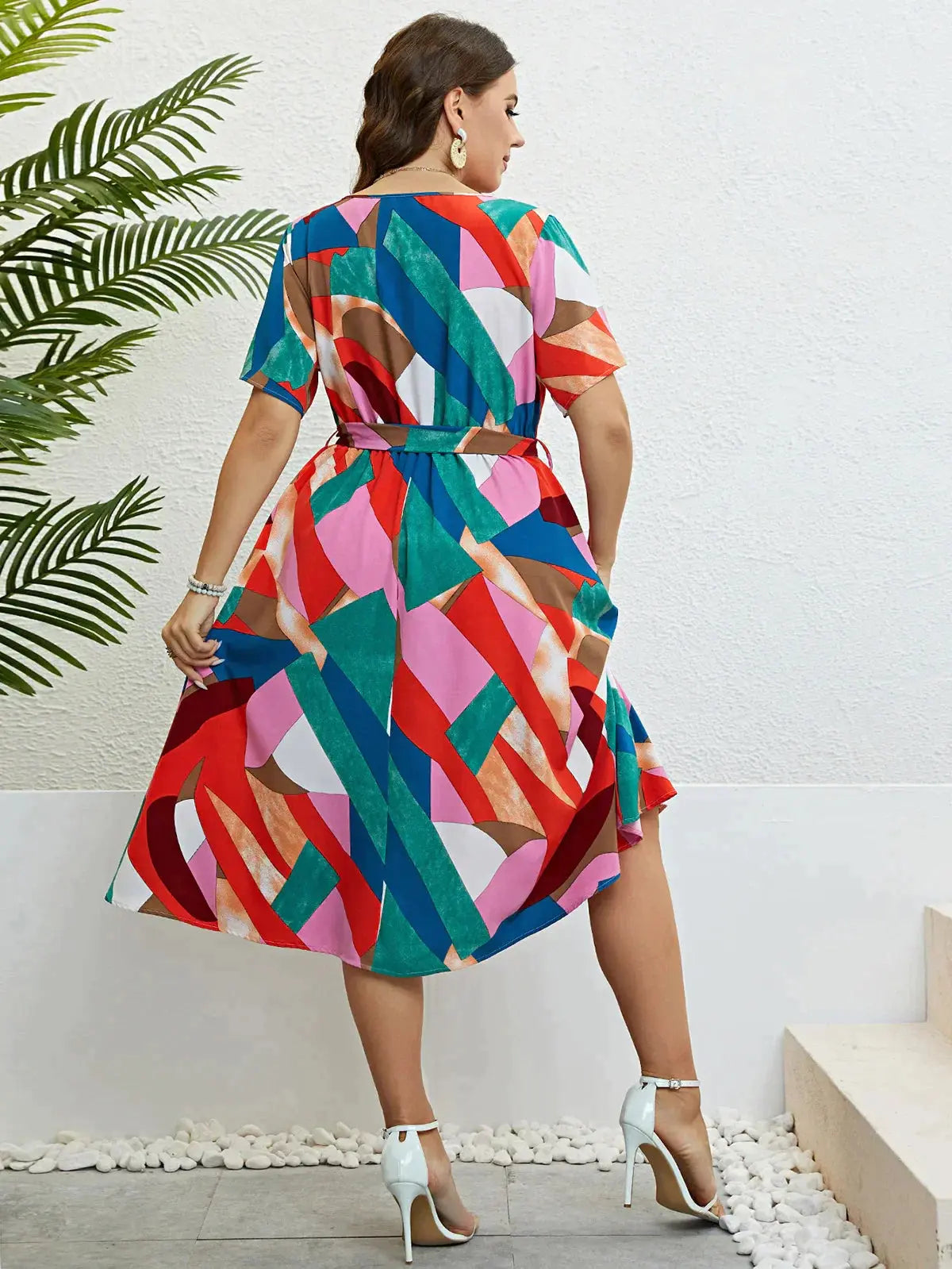 Vestido Plus Size Colorido - Loja Mireva
