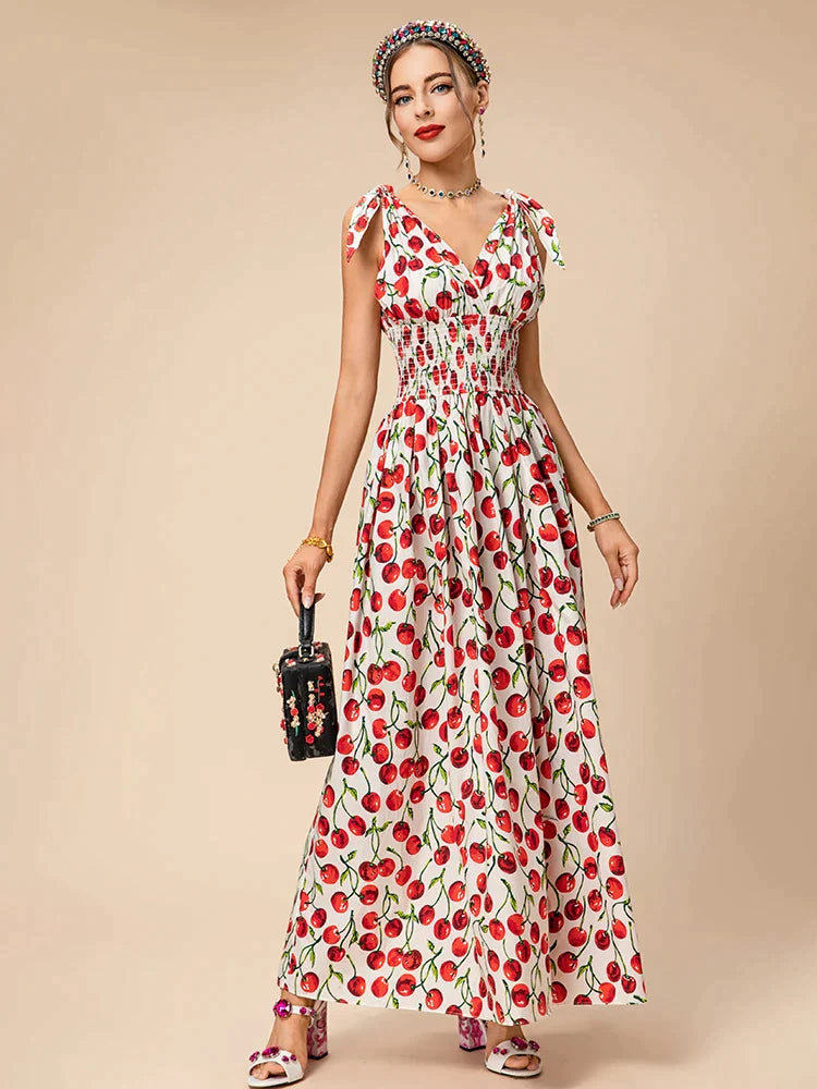 Vestido Longo Doce Cerejeira - Loja Mireva