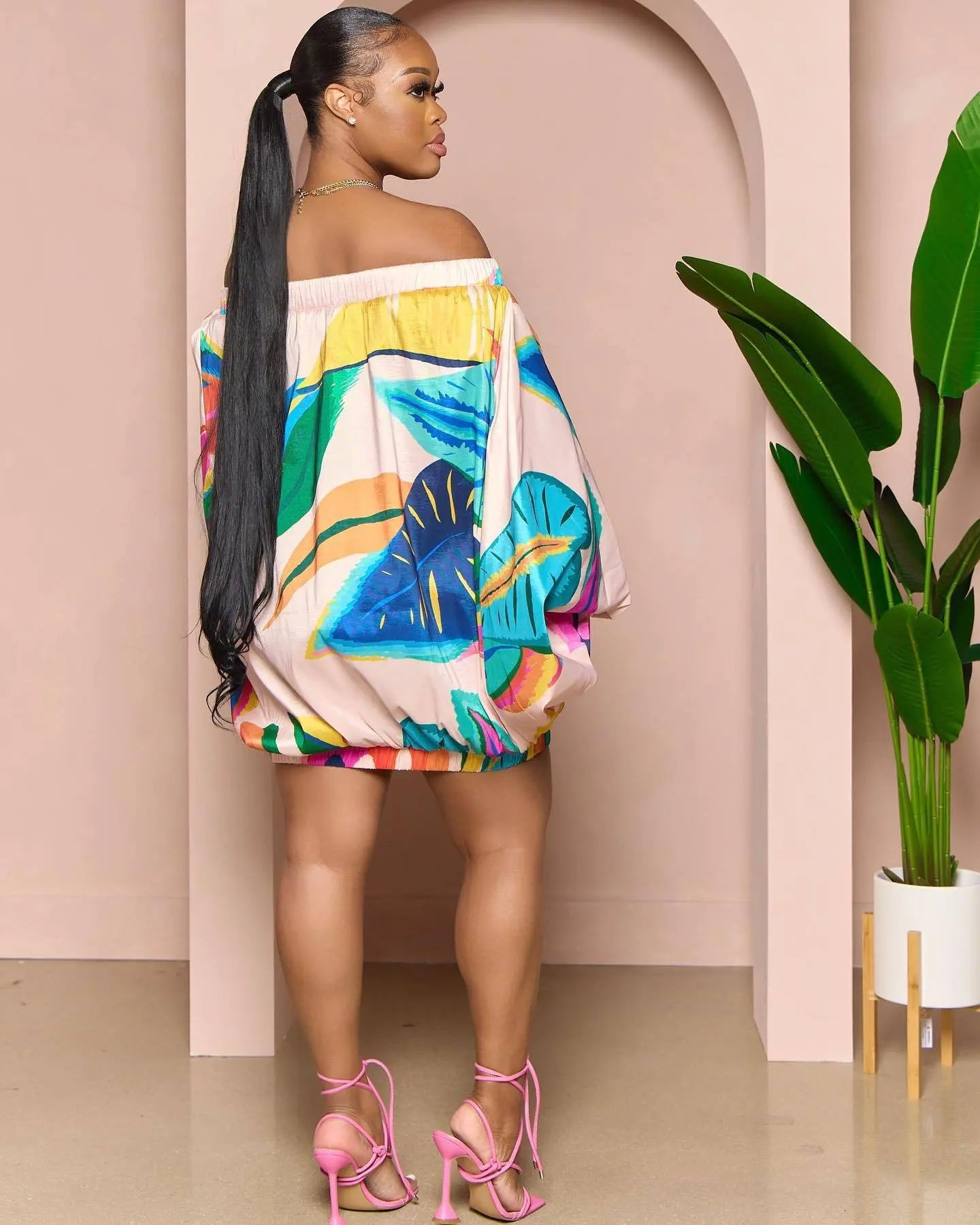 Vestido Plus Size Yaya Ombro a Ombro - Loja Mireva