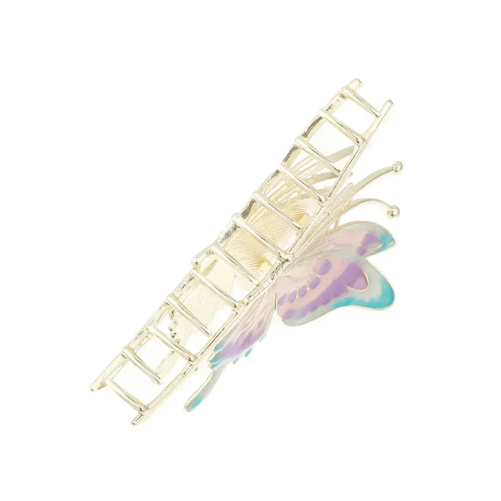 Fashion Butterfly Hair Clip Geometric Hair Claw Grab Metal Hair Accessories For Women Trendy Headwear - Loja Mireva