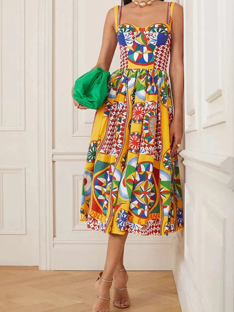 Vestido Midi Alto Verão - Loja Mireva