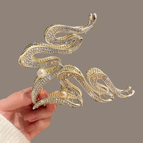 Luxury Large Metal Hair Claw Clip Irregular Hairpins Punk Crystal Hair Crabs Barrettes Vintage Jaw Clips Women Hair Accessories - Loja Mireva