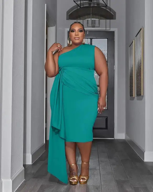 Vestido Festa Plus Size Elegance - Loja Mireva