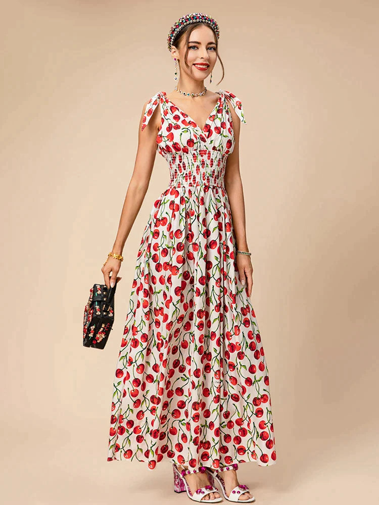 Vestido Longo Doce Cerejeira - Loja Mireva