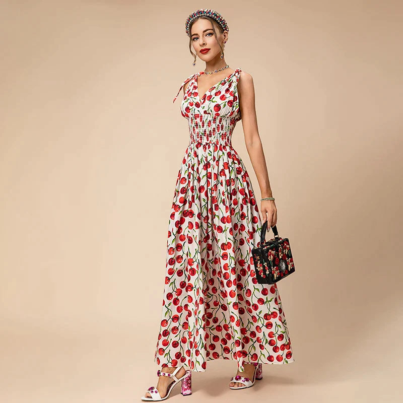 Vestido Longo Doce Cerejeira - Loja Mireva