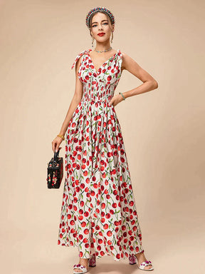 Vestido Longo Doce Cerejeira - Loja Mireva