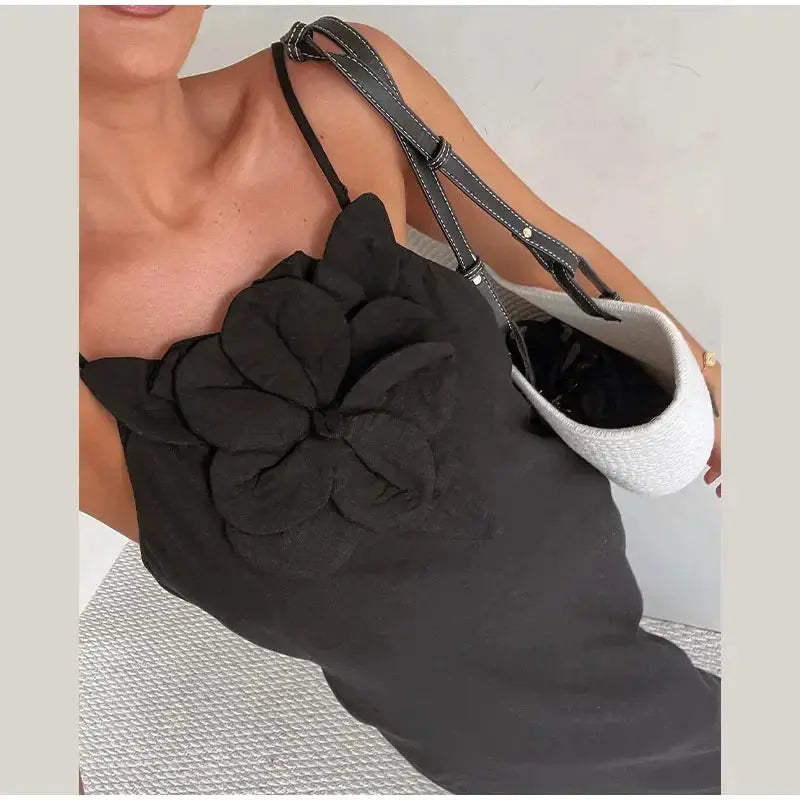 2024 New Elegant Cotton Linen Dresses Women Sleeveless Solid Color Split Fashion Vintage Loose Dress Vestidos Lady Outwear - Loja Mireva