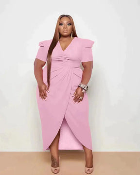 Vestido Plus Size Midi Festa - Loja Mireva