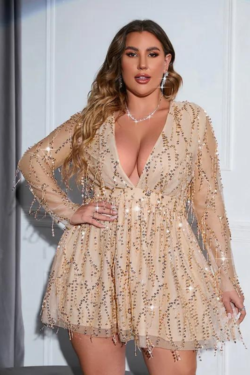 Vestido Plus Size Festa Bordado - Loja Mireva