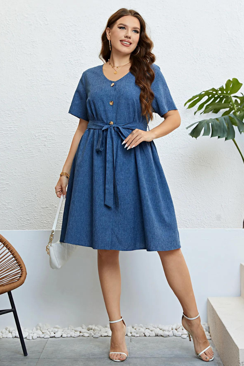 Vestido Plus Size Soltinho - Loja Mireva