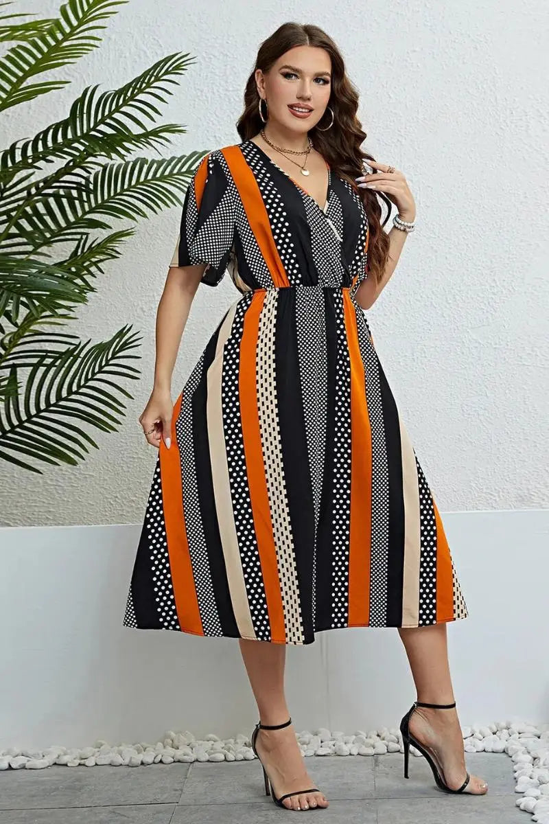 Vestido Plus Size Midi - Loja Mireva