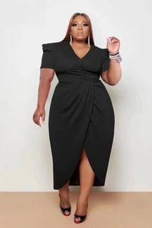 Vestido Plus Size Midi Festa - Loja Mireva