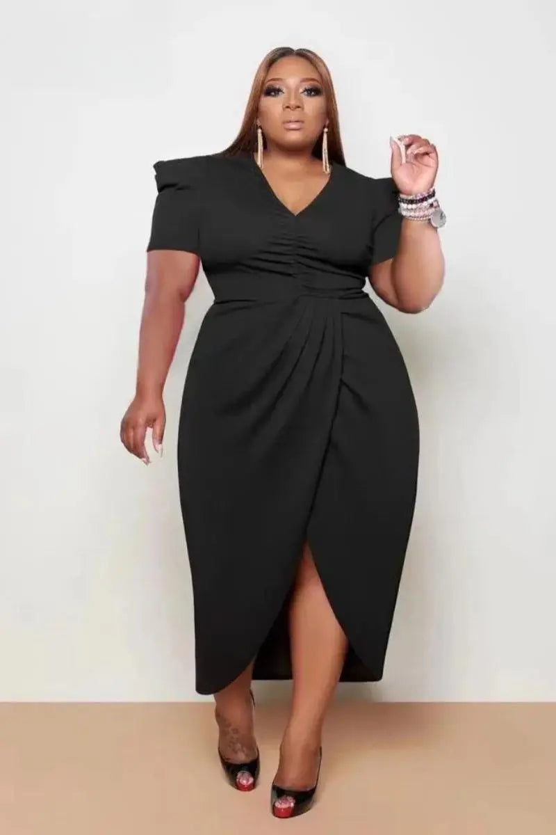 Vestido Plus Size Midi Festa - Loja Mireva