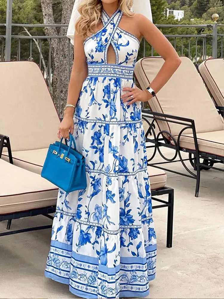 Vestido Longo Ocean - Loja Mireva