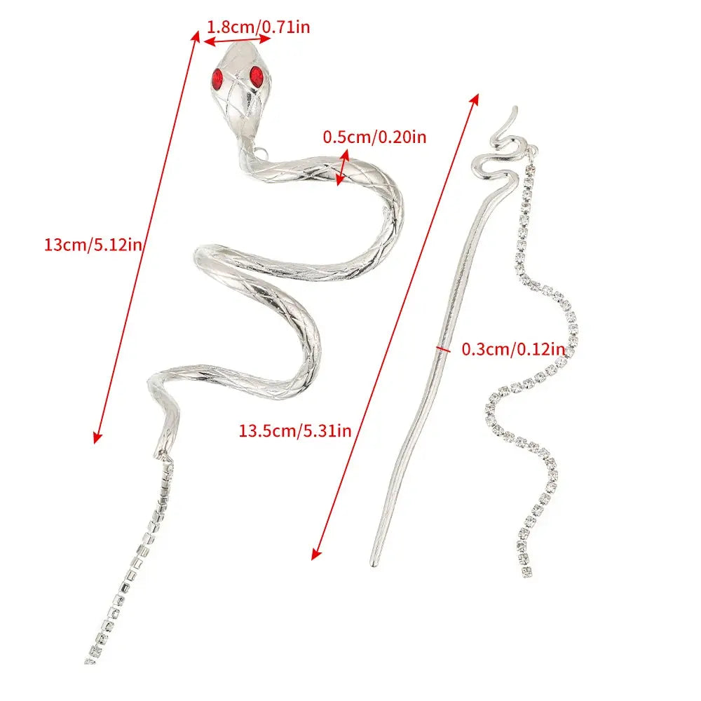 Women Tassel Chain Snake Hair Claw Fashion Crab Clip Elegant Shark Clip Barrette Headdress Hairpin Women Girls Hair Accessories - Loja Mireva