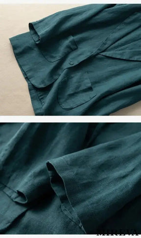 Blazer Casual De Linho Algodão Fino Blazer