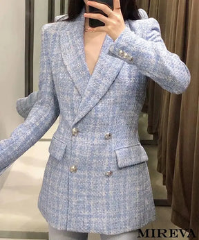 Blazer feminino, Blazer elegante, Blazer casual, Blazer de trabalho, Blazer moderno, Blazer social, Blazer de linho, Blazer de veludo, Blazer estampado, Blazers de cores variadas, MIREVA