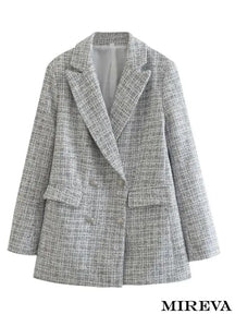 Blazer Lisa Cinza Claro / Pp