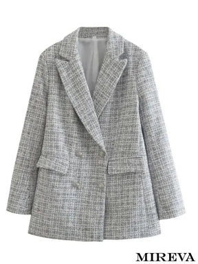 Blazer Lisa Cinza Claro / Pp