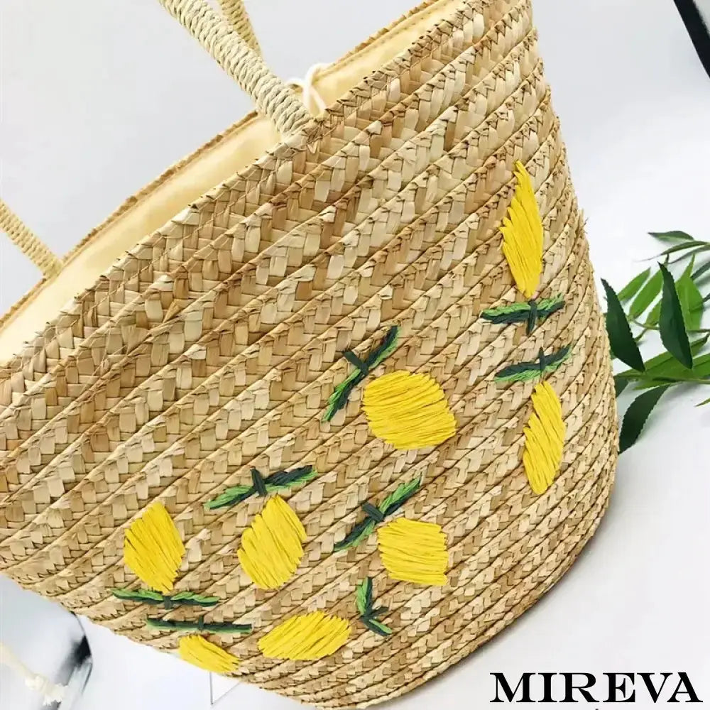 Bolsa de palha bordada, Bolsa de palha com limões, Bolsa de palha artesanal, Bolsa de palha decorada com limões, Bolsa de palha limão, Bolsa de palha feminina bordada, Bolsa de palha verão limão, Bolsa de palha estilo limonada, Bolsa de palha tropical, Bolsa de palha frutal.