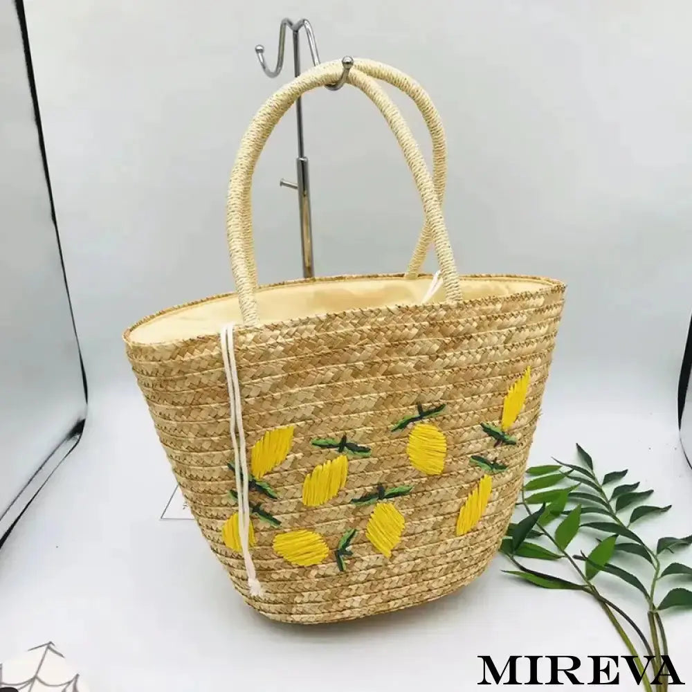 Bolsa de palha bordada, Bolsa de palha com limões, Bolsa de palha artesanal, Bolsa de palha decorada com limões, Bolsa de palha limão, Bolsa de palha feminina bordada, Bolsa de palha verão limão, Bolsa de palha estilo limonada, Bolsa de palha tropical, Bolsa de palha frutal.