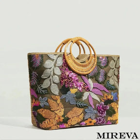 Bolsa de praia, Bolsa bordada, Acessório de verão, Moda praia 2024, Bolsa de verão, Bolsa tropical, Design exclusivo, Estilo de praia, Bordado artesanal, Acessório fashion.