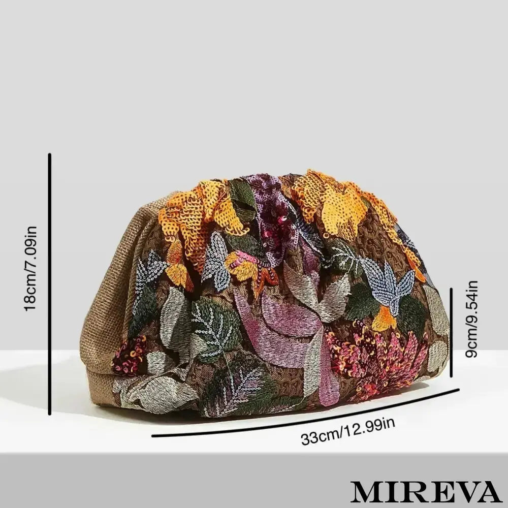 Bolsa feminina, Bolsa de mão, Elegante, Bordada à mão, Acessório refinado, Design exclusivo, Moda feminina, Detalhes artesanais, Sofisticação manual, Bolsa de alta costura.